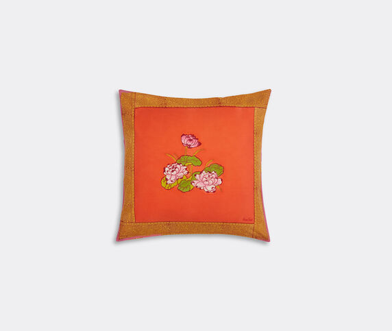 Lisa Corti 'Tea Flower' cushion, medium, red and orange orange LICO23CUS387MUL