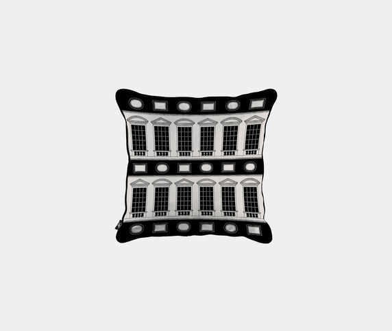 Fornasetti 'Architettura' cushion, black and white black and white FORN24CUS369MUL