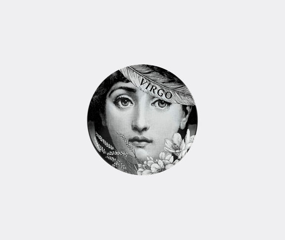 Fornasetti Zodiac - Wall Plate Tema E Variazioni N.353 Black/White - Virgo undefined ${masterID} 2