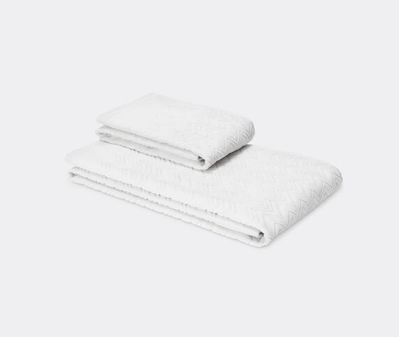 Missoni 'Chalk' towel set, two pieces, white WHITE MIHO24CHA374WHI