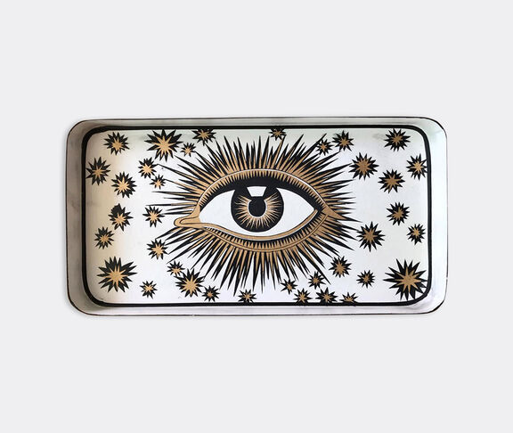 Les-Ottomans 'Eye' iron tray, white undefined ${masterID} 2