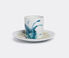 Vito Nesta Studio 'Las Palmas' coffee cup and saucer, set of two Blue,beige VINS19LAS181BLU