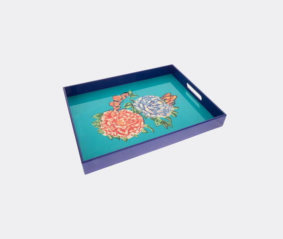 Lisa Corti 'Queen Flower' tray, green multicolor undefined ${masterID} 2