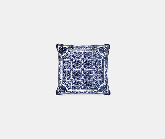 Dolce&Gabbana Casa 'Blu Mediterraneo' velvet cushion undefined ${masterID} 2