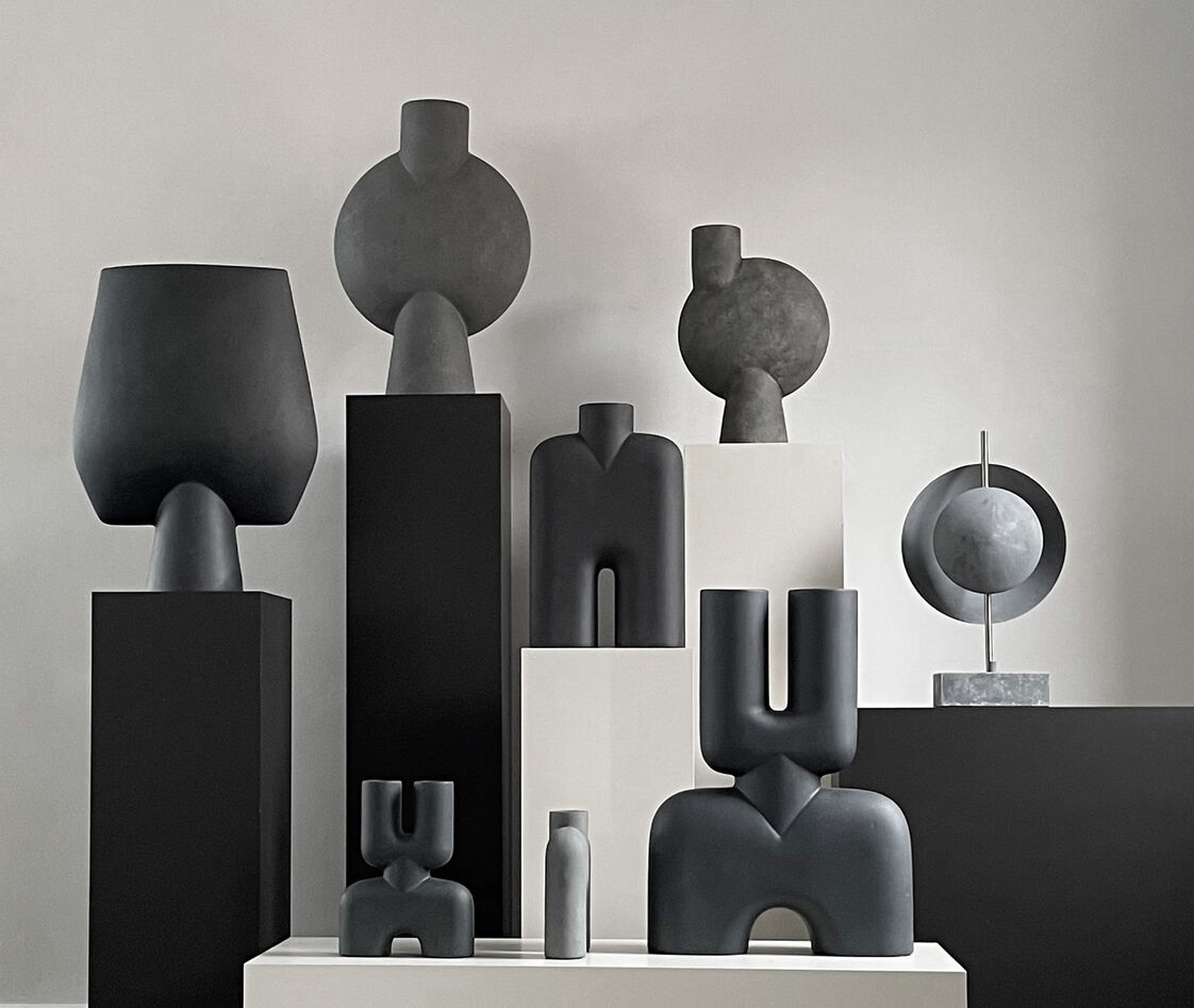 Shop 101 Copenhagen Vases Dark Grey Uni