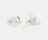 Seletti 'Meltdown' coffee cup, saucer and spoon, set of two white SELE24COF320MUL