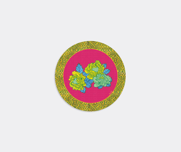 Lisa Corti 'Masonite' round placemat, set of two, kauai fuxia undefined ${masterID} 2