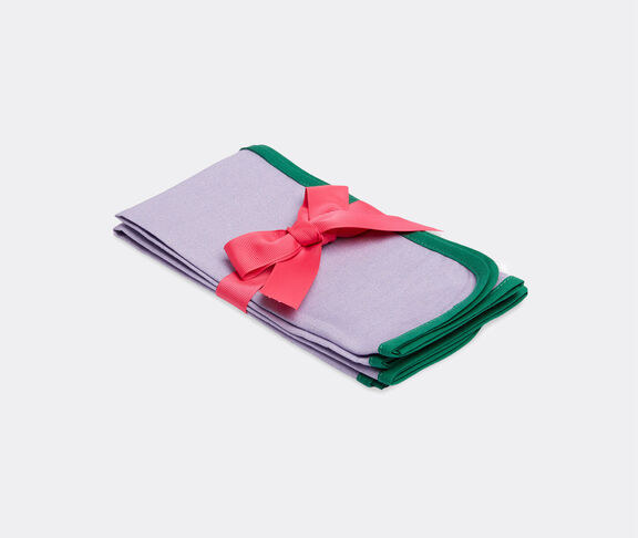 La DoubleJ 'Rainbow Lilac' large napkin, set of two undefined ${masterID} 2