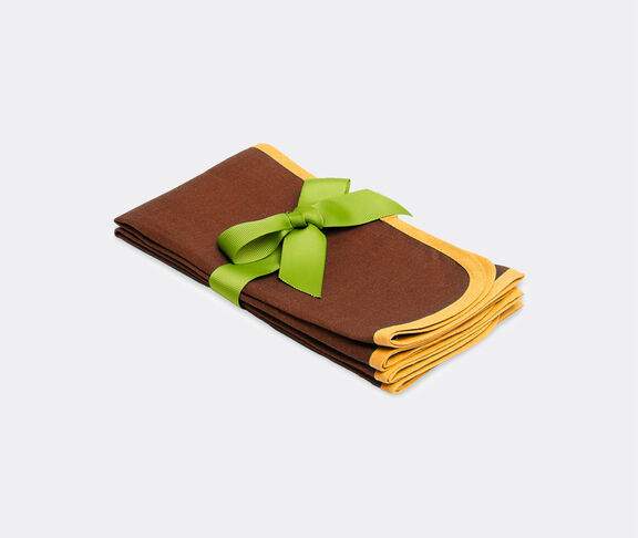 La DoubleJ 'Rainbow Chocolate' large napkin, set of two undefined ${masterID} 2