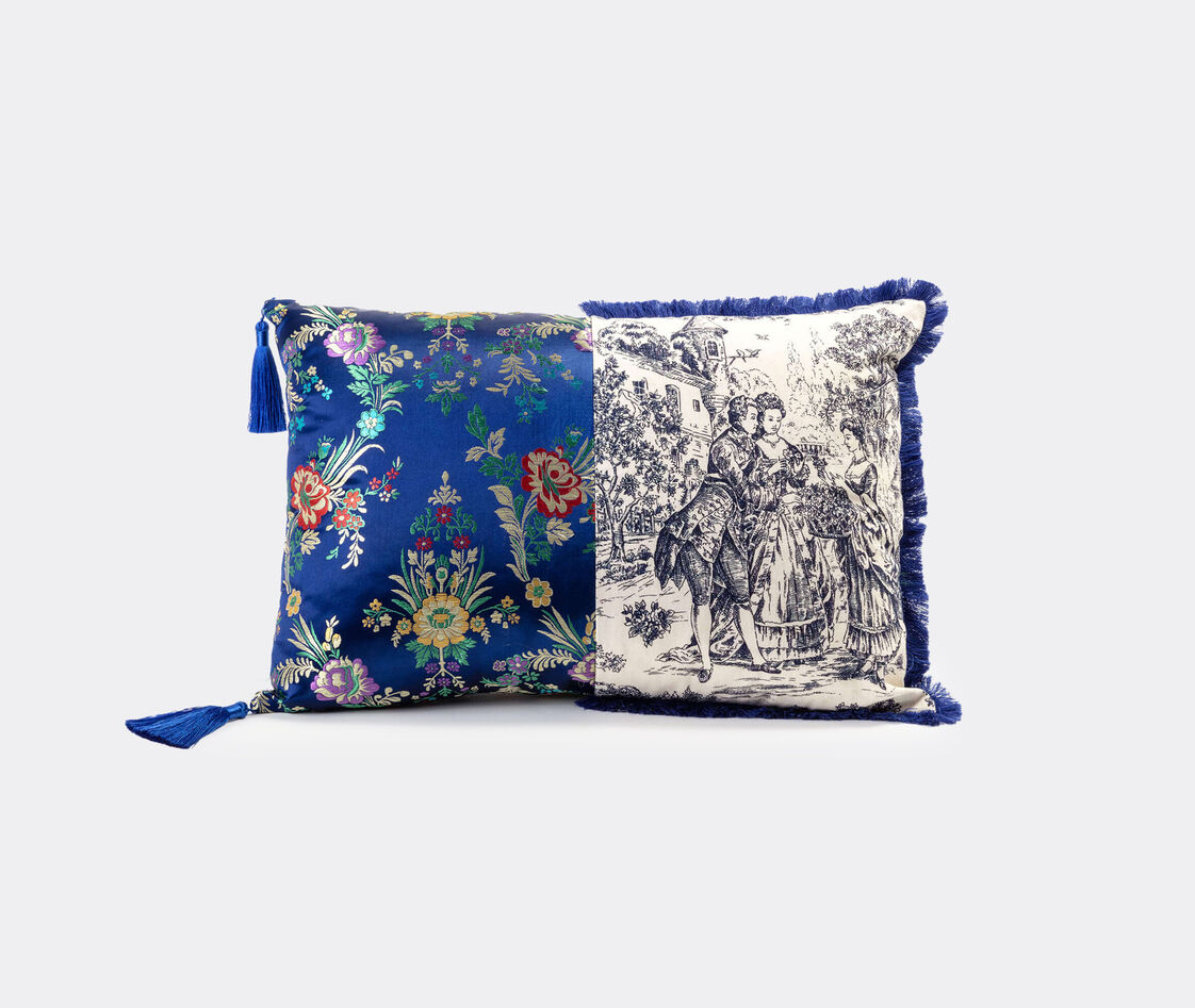 Seletti Plume Padding In Blue / White / Multicolor