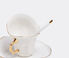 Seletti 'Meltdown' coffee cup, saucer and spoon, set of two white SELE24COF320MUL