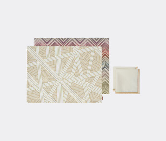 Missoni 'Marea' and 'Nastri' placemat and napkin, set of two, multicolor MULTICOLOR MIHO24MAR802MUL
