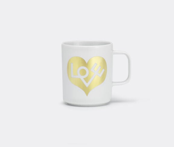 Vitra 'Love Heart' coffee mug, gold, squared handle undefined ${masterID} 2