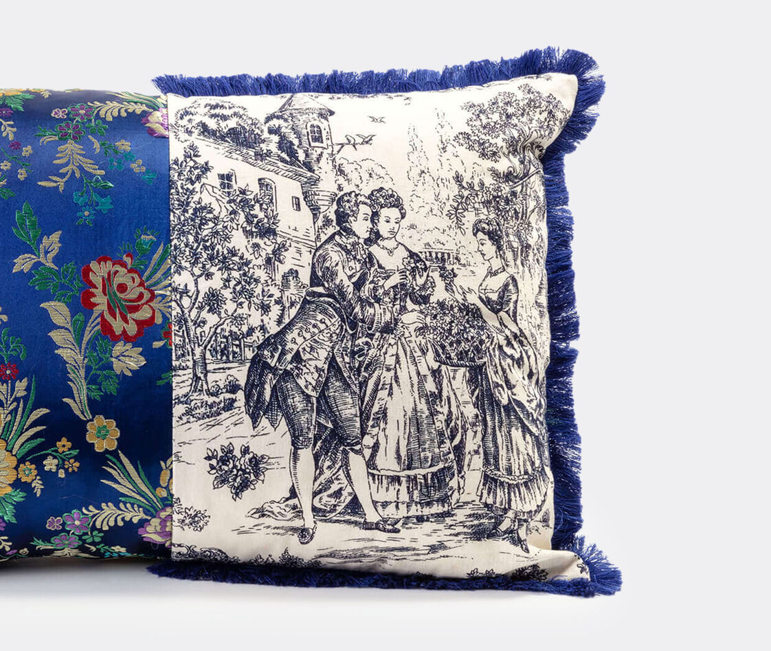 Shop Seletti Cushions Blue / White / Multicolor Uni