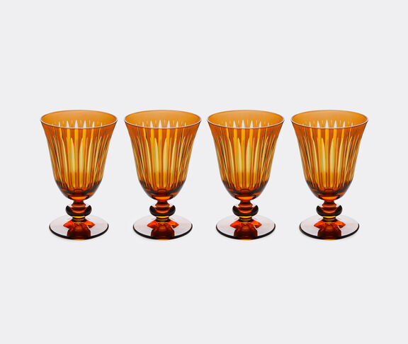 L'Objet 'Prism' wine glass, set of four, amber undefined ${masterID} 2