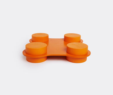 Modular Imagination Quadruple Connecting Element For Blocks By Virgil Abloh  in Orange - Cassina