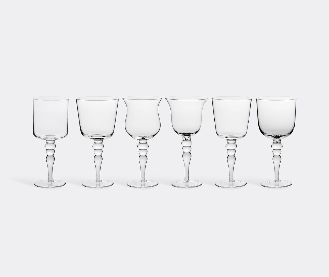 Bitossi Home Set Of Six Glasses In Clear