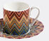 Missoni 'Zig Zag Jarris' coffee cup and saucer, set of two, red Multicolour MIHO22ZIG507MUL