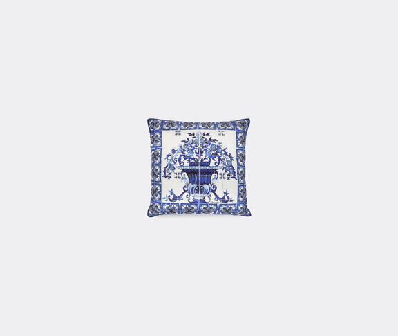 Dolce&Gabbana Casa 'Blu Mediterraneo' silk twill cushion, small undefined ${masterID} 2