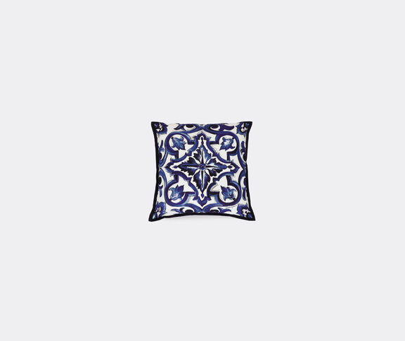 Dolce&Gabbana Casa 'Blu Mediterraneo' canvas cushion, small undefined ${masterID} 2