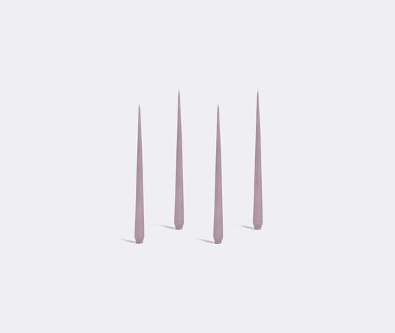 Zaha Hadid Design 'Tapered' candle, set of four, tall, mauve undefined ${masterID}
