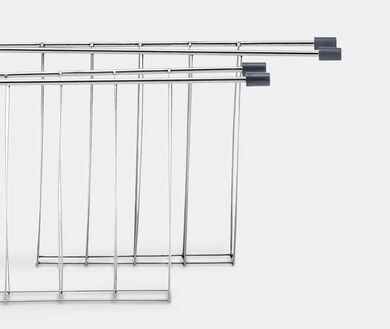 Plissé' toaster racks, grey by Alessi, Entertaining