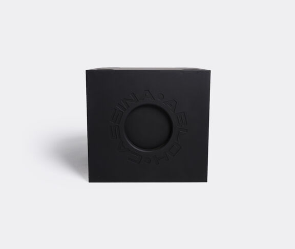 Cassina 'Modular Imagination by Virgil Abloh', matte black modular element with orange feet, cube undefined ${masterID} 2