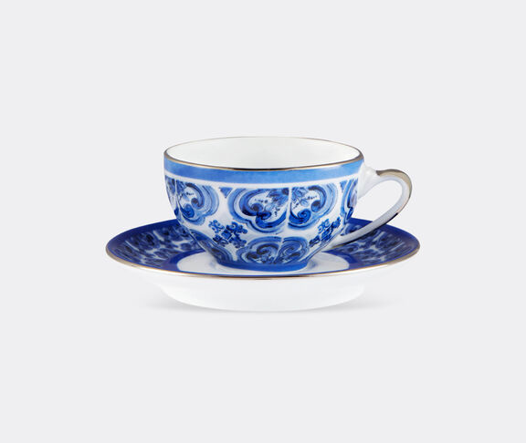 Dolce&Gabbana Casa 'Blu Mediterraneo' espresso cup and saucer undefined ${masterID} 2