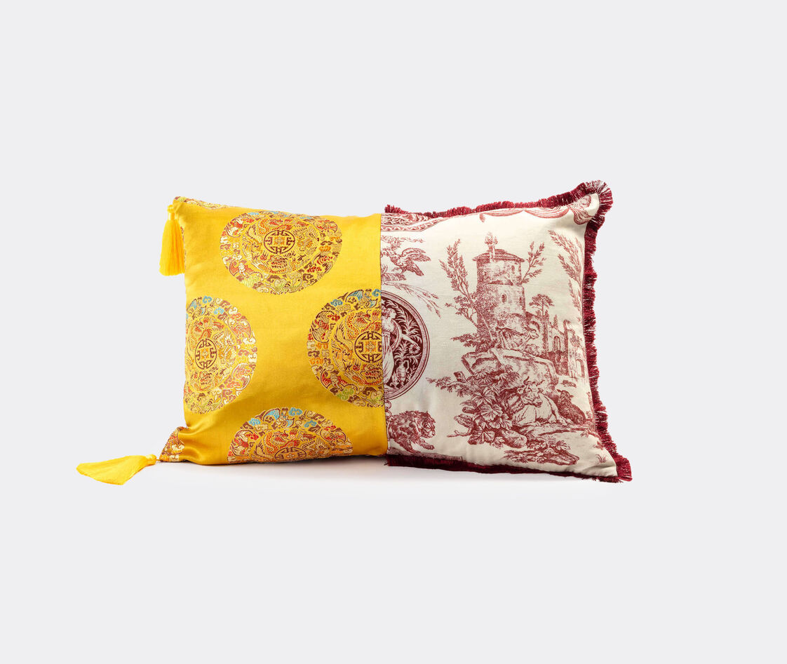 Seletti Plume Padding In Yellow /red / Multicolor