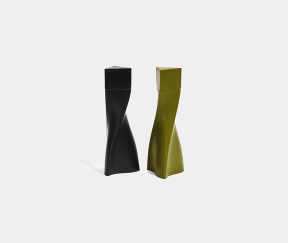 Zaha Hadid Design 'Duo' salt and pepper set, black and green undefined ${masterID} 2