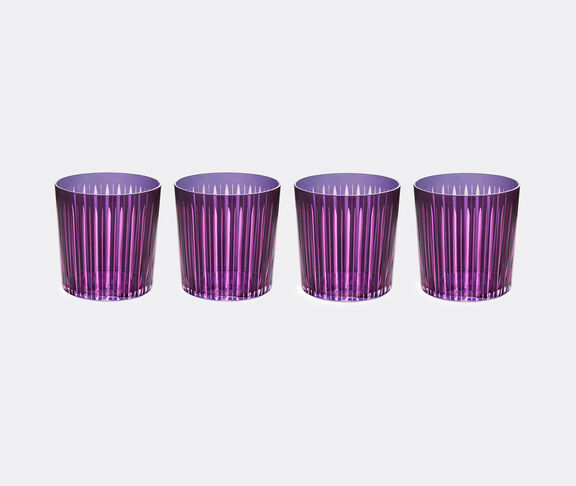 L'Objet 'Prism' cocktail glass, set of four, purple undefined ${masterID} 2