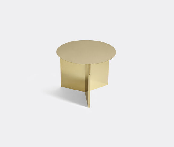 Hay 'Slit' round table, small, brass undefined ${masterID} 2