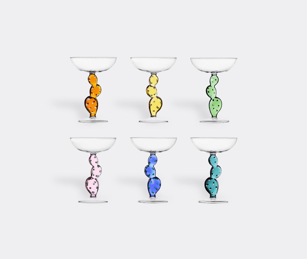 Desert Plants' cactus champagne bowls, set of six by Ichendorf Milano |  Glassware | FRANKBROS