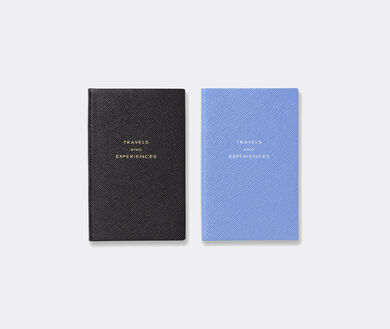 Smythson Inspirations And Ideas Panama Notebook in Nile Blue 1011798 NILE  BLUE