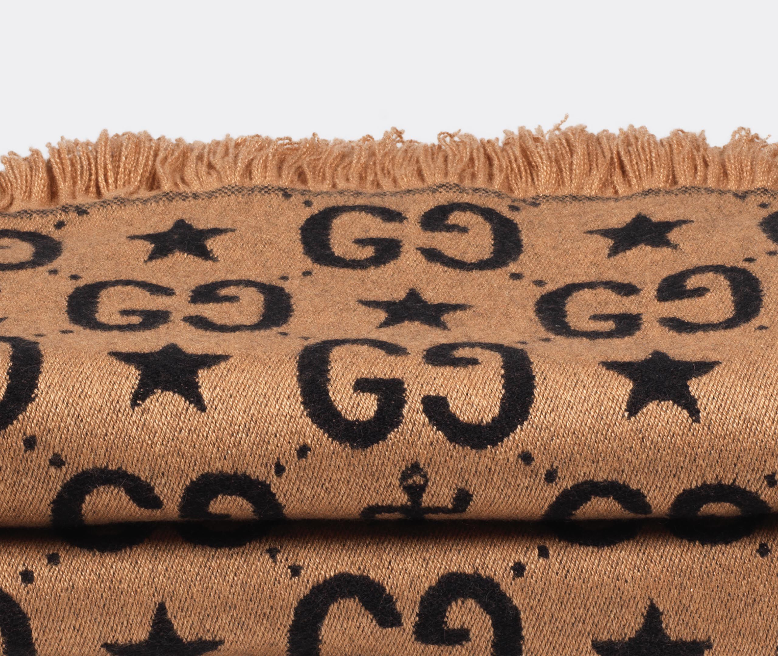 Stars And Anchors Plaid GG' throw, brown by Gucci | Blankets