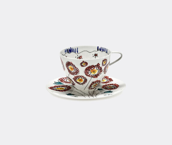 Serax 'Anemone Milk' cappuccino cup and saucer, set of two multicolor SERA23CAP662MUL