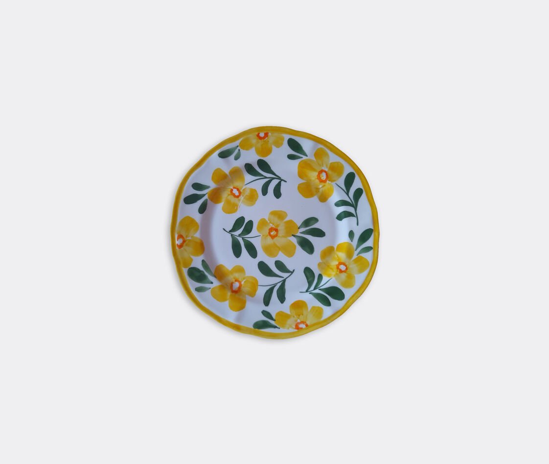 Les-ottomans Hand Painted Ceramic Plate In Multicolor