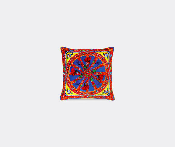 Dolce&Gabbana Casa 'Carretto Siciliano' velvet cushion, medium undefined ${masterID} 2