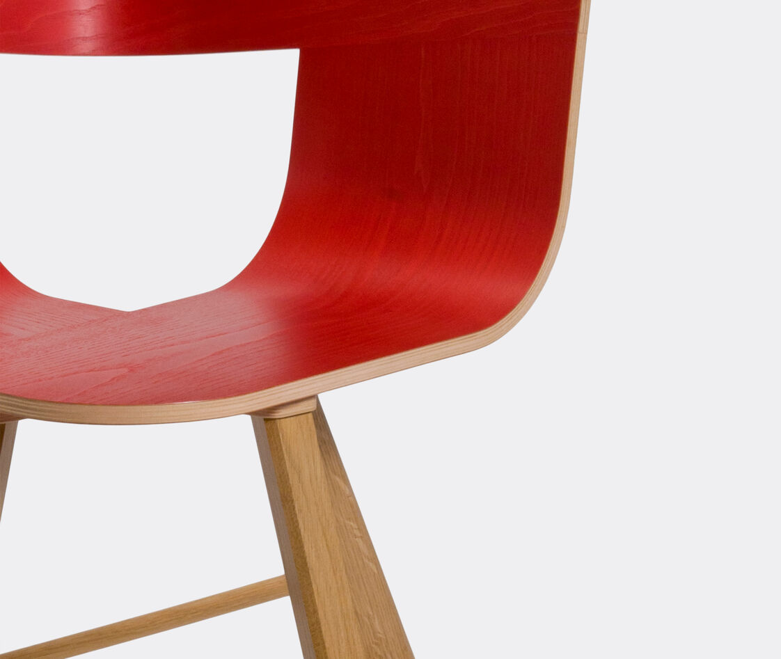 Shop Colé Seating Red In Red, Natural Oak