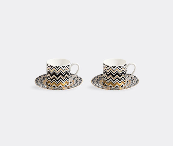 Missoni 'Zig Zag Gold' coffee cup and saucer, set of two  undefined ${masterID} 2