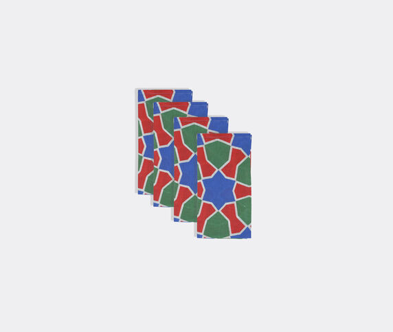 Cabana 'Tiles' napkin, set of four Multicolor CABA23TIL088MUL