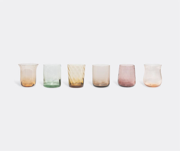 Bitossi Home Assorted Tumblers, set of six, pink and amber undefined ${masterID} 2