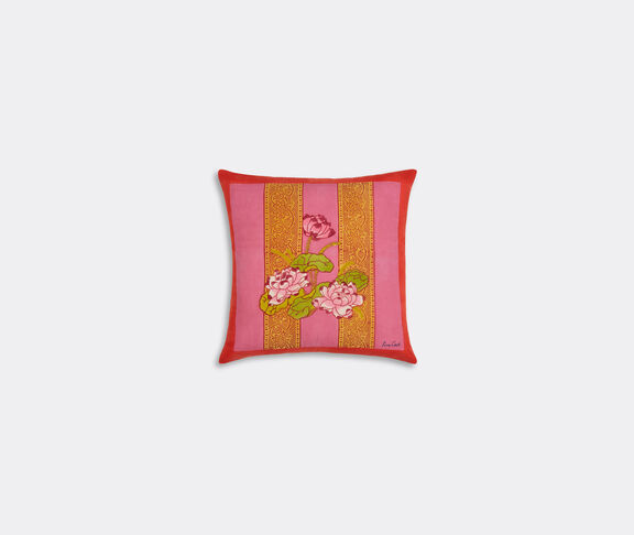 Lisa Corti 'Tea Flower' cushion, small, red and orange undefined ${masterID} 2