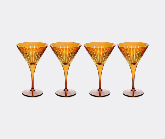 L'Objet 'Prism' martini glass, set of four, amber undefined ${masterID} 2