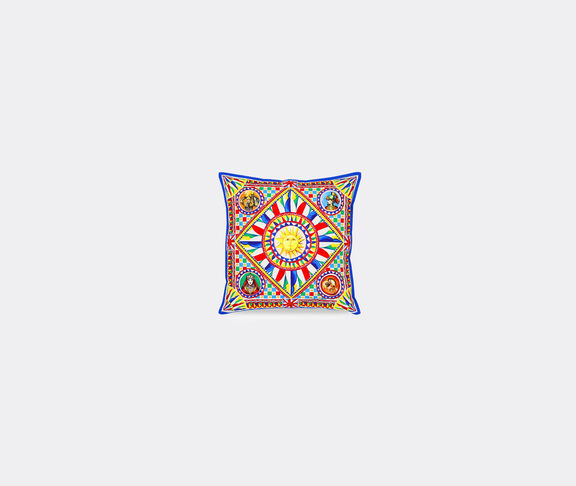 Dolce&Gabbana Casa 'Carretto Siciliano' canvas cushion, small undefined ${masterID} 2