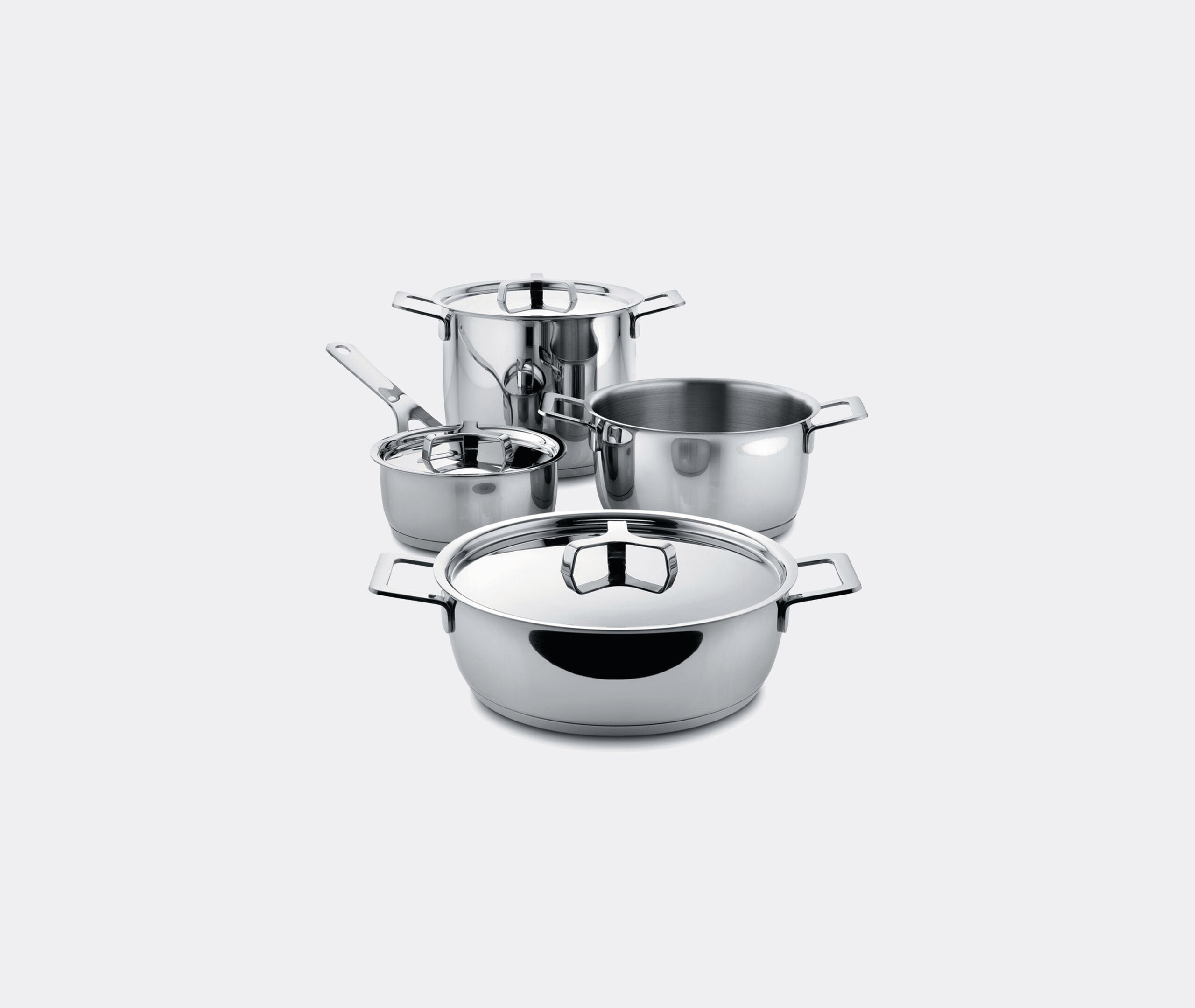Pots & Pans' cookware set, seven pieces by Alessi | Kitchen And