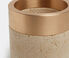 Michael Verheyden 'Coppa' container, small, beige white and bronze MIVE22COP090BEI