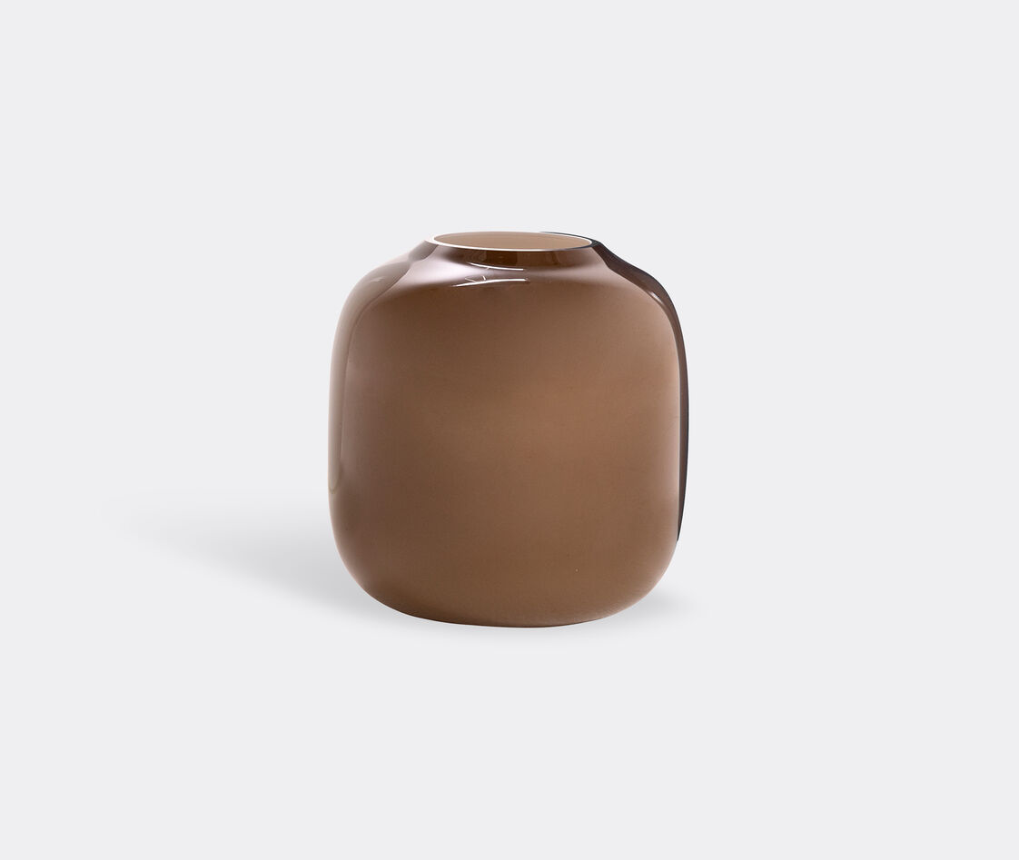 Cappellini Arya' Curved Vase 220mmx180mm In Brown