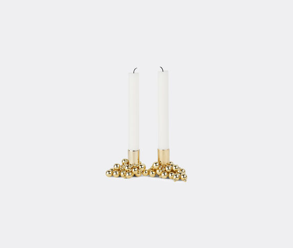 Gejst 'Molekyl candlelight' candleholder, set of two, brass Brass GEJS23MOL236BRA